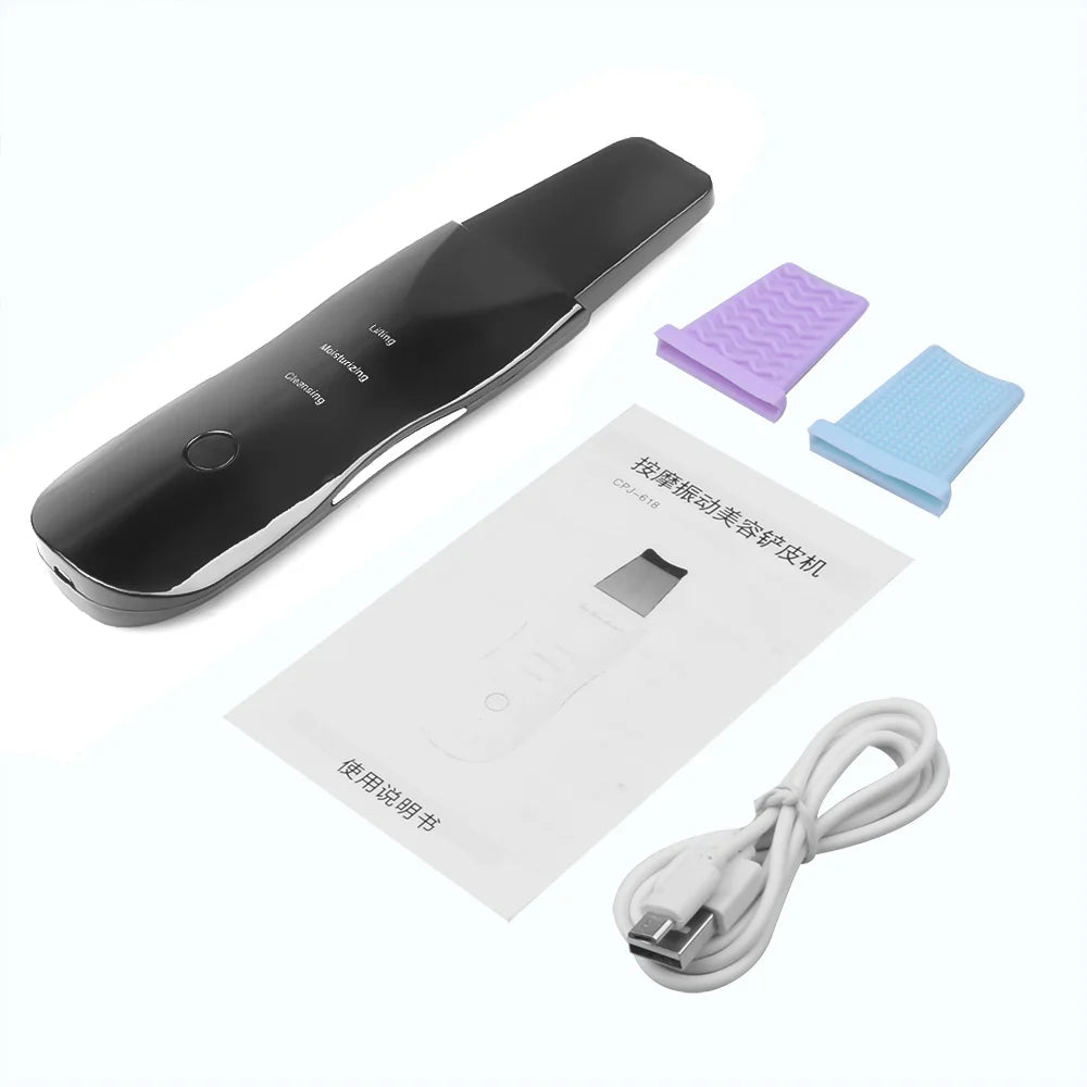 Ultrasonic Skin Scrubber Scrubber Deep Vibrate Facial Cleaner Ultraschall Gesichtsreinigungsgerät - Tiefenreinigung und Hautpflege