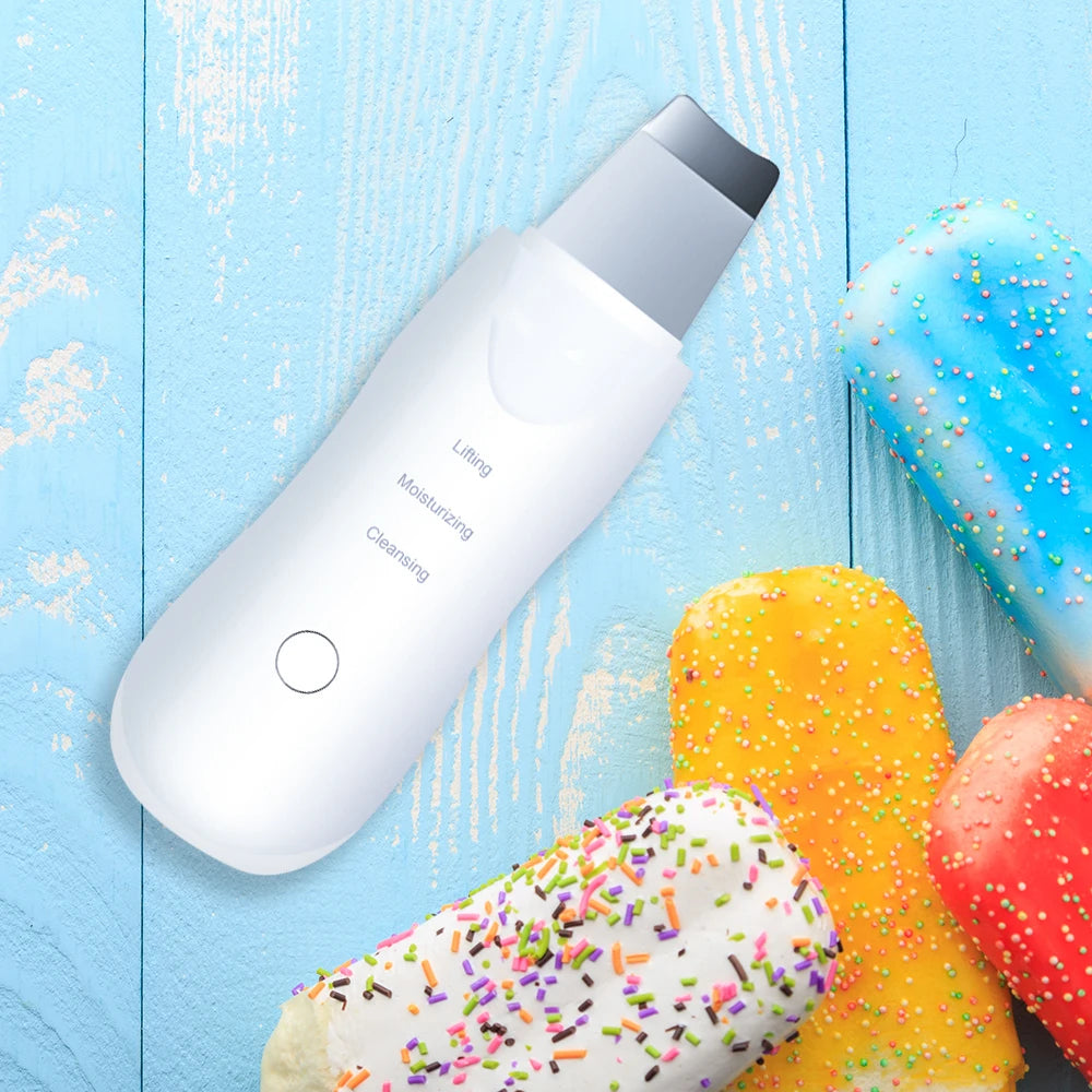 Ultrasonic Skin Scrubber Scrubber Deep Vibrate Facial Cleaner Ultraschall Gesichtsreinigungsgerät - Tiefenreinigung und Hautpflege