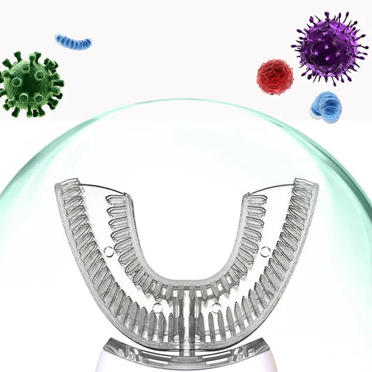 Intelligente 360° Zahnbürste mit Silikonkopf – USB-aufladbar & Wasserdicht