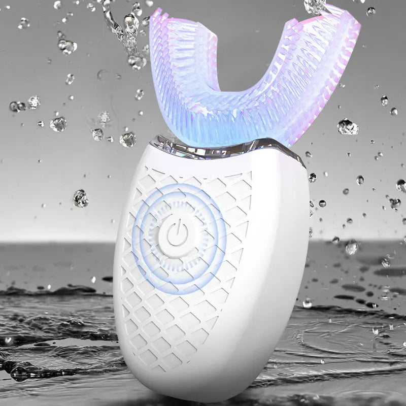 Intelligente 360° Zahnbürste mit Silikonkopf – USB-aufladbar & Wasserdicht