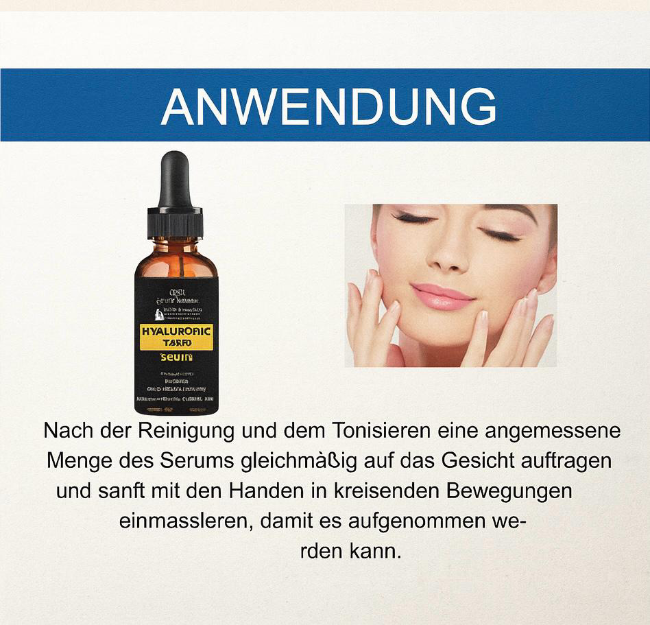Hyaluronsäure Gesichtsserum – Intensive Feuchtigkeit & Straffe Haut