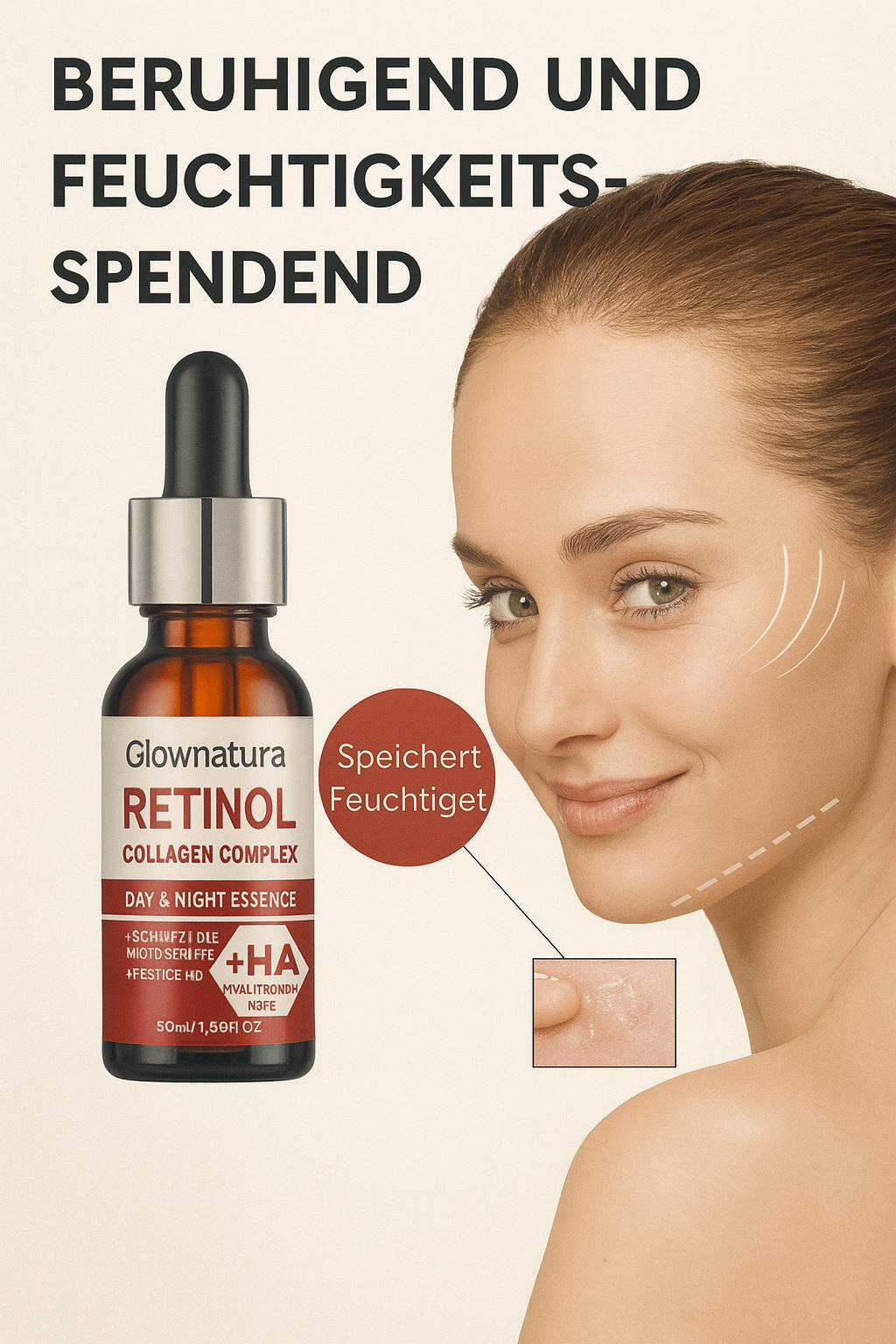 Konzentriertes Retinol-Serum für die Hautpflege – Intensive Feuchtigkeit & Sofortige Regeneration