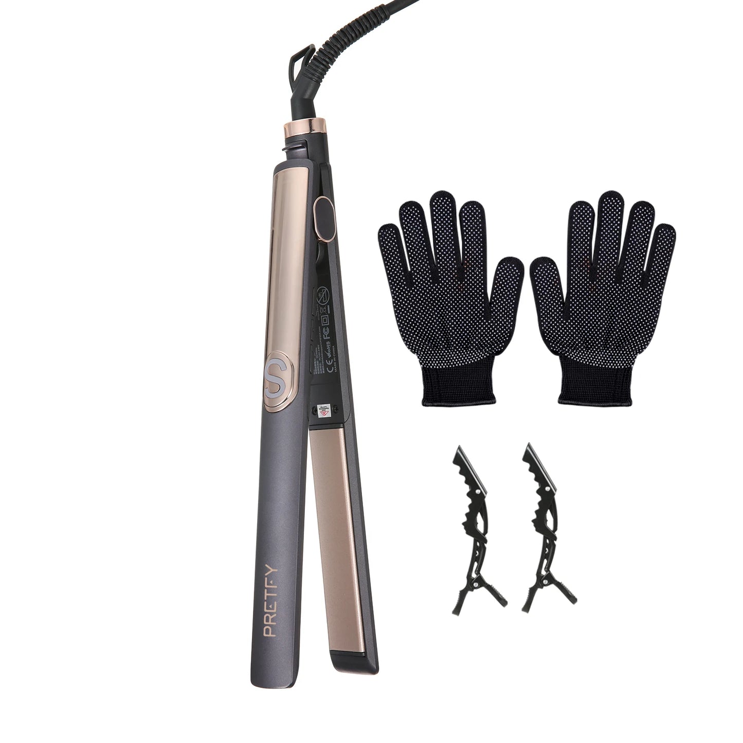 Keramik Haarglätter mit LCD-Display – Präzise Temperaturkontrolle & Glänzendes Haar