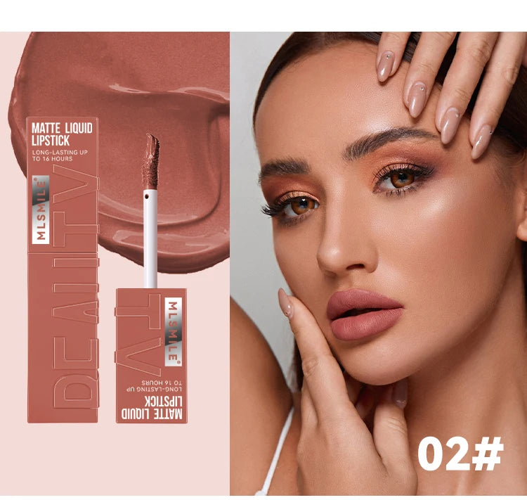 Wasserfester Lippenstift – 6 Farben, Mattes Finish, Langanhaltend & Nicht Abfärbend | Glownatuura”