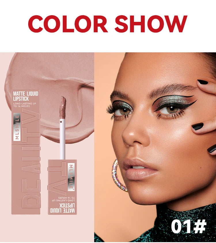 Wasserfester Lippenstift – 6 Farben, Mattes Finish, Langanhaltend & Nicht Abfärbend | Glownatuura”