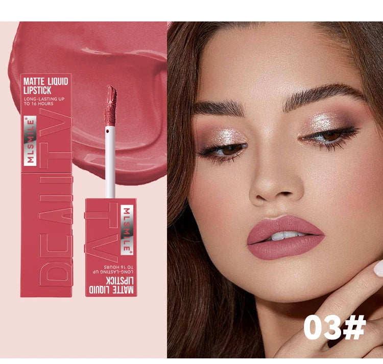 Wasserfester Lippenstift – 6 Farben, Mattes Finish, Langanhaltend & Nicht Abfärbend | Glownatuura”