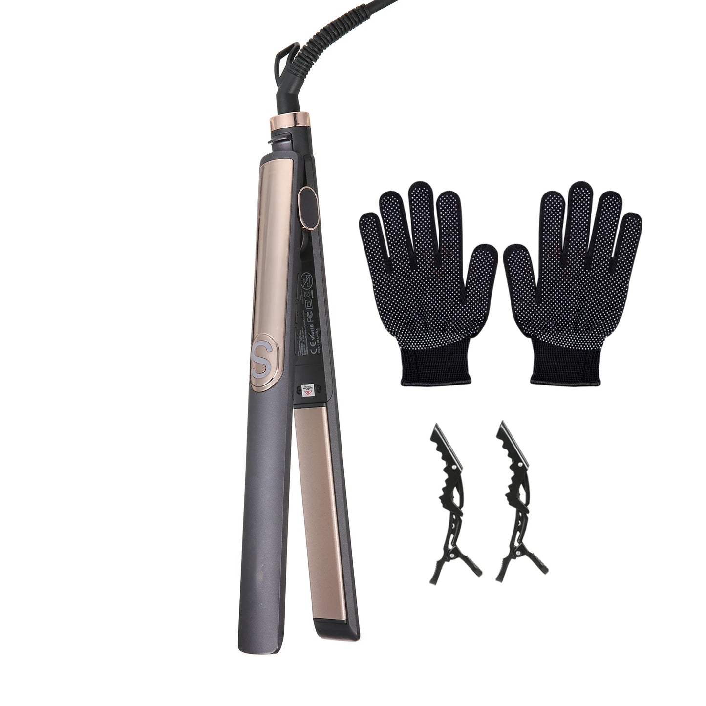 Keramik Haarglätter mit LCD-Display – Präzise Temperaturkontrolle & Glänzendes Haar