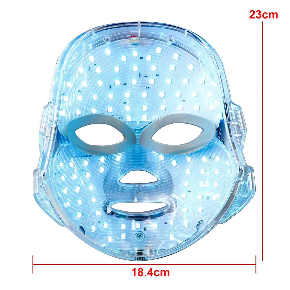 7 Farben LED Lichttherapie Gesichtsmaske – Anti-Akne, Anti-Aging & Hautverjüngung