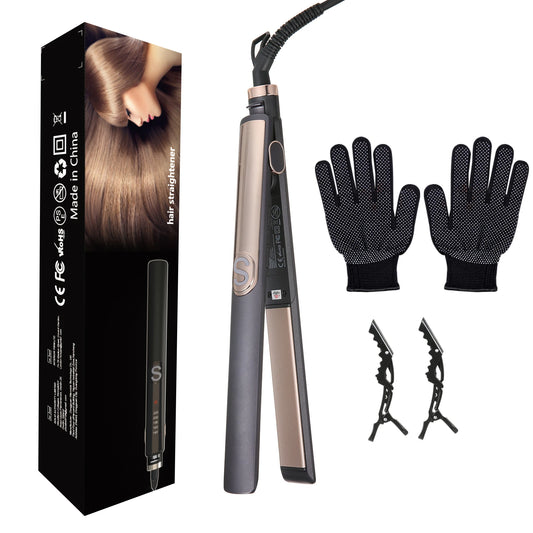 Keramik Haarglätter mit LCD-Display – Präzise Temperaturkontrolle & Glänzendes Haar