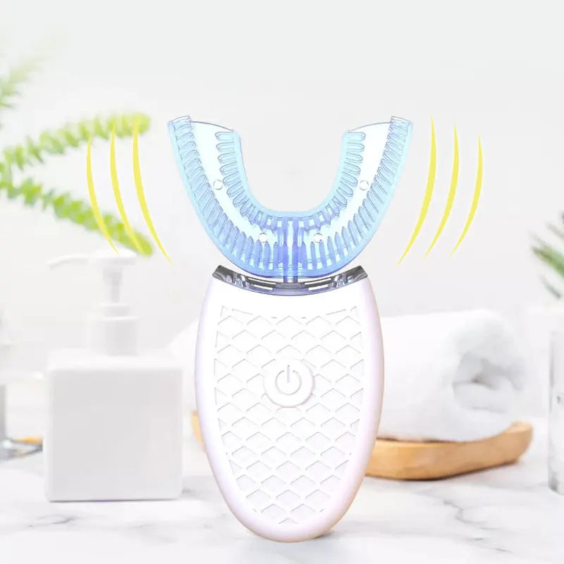 Intelligente 360° Zahnbürste mit Silikonkopf – USB-aufladbar & Wasserdicht